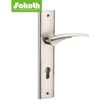 simple modern 8545mm zinc alloy barn entrance minimalist plate door handle